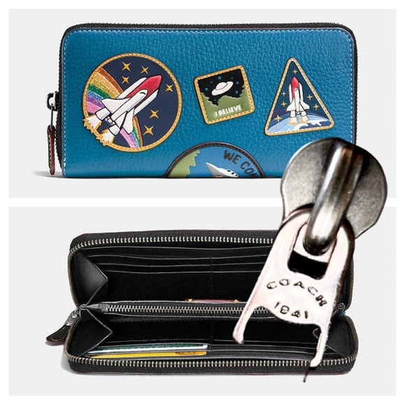Coach Handbags - COACH 1941 x NASA Accordion Zip Wallet with Space Patches Limited Edition 10846
